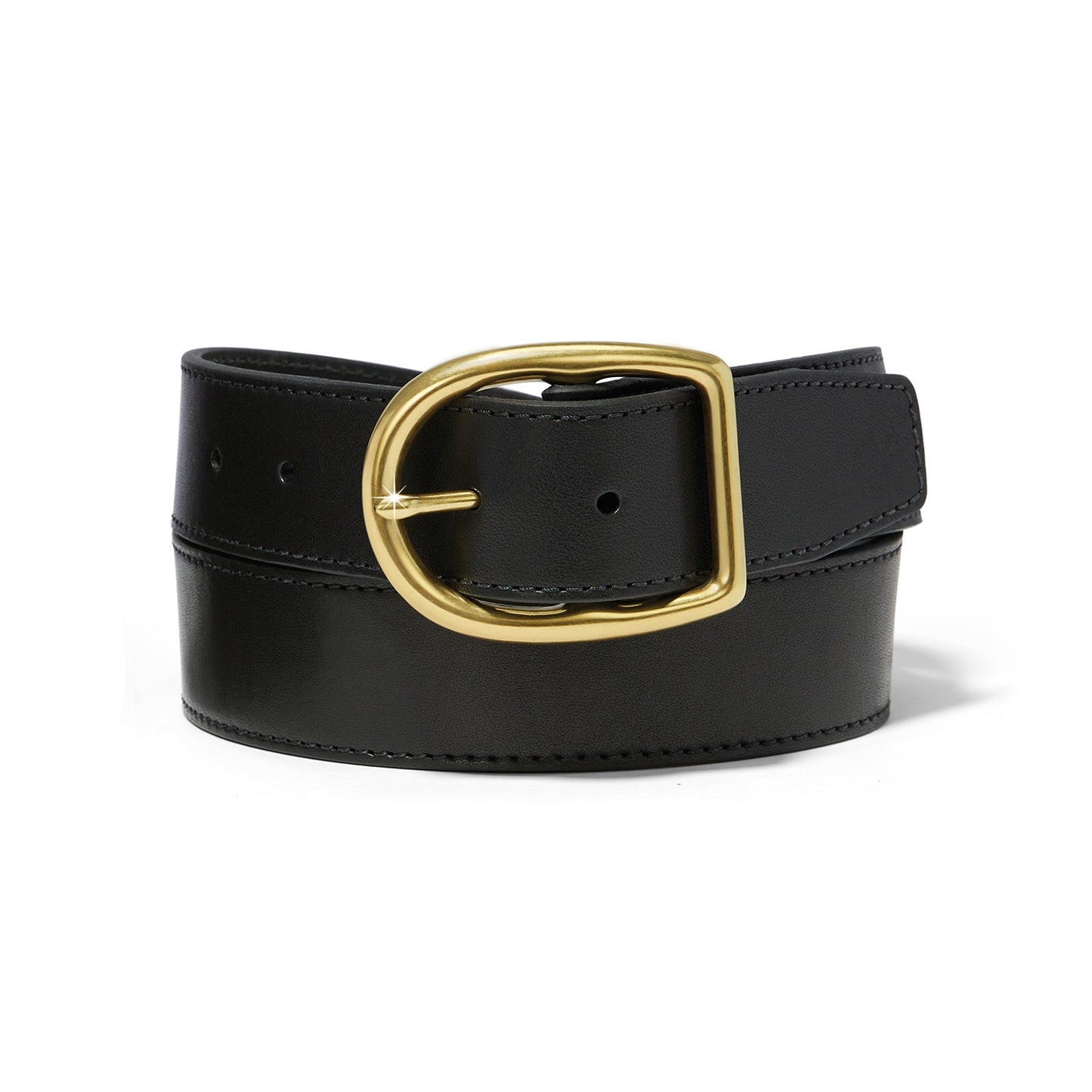 Womens Brighton Ambrose Belt in Black/Gold