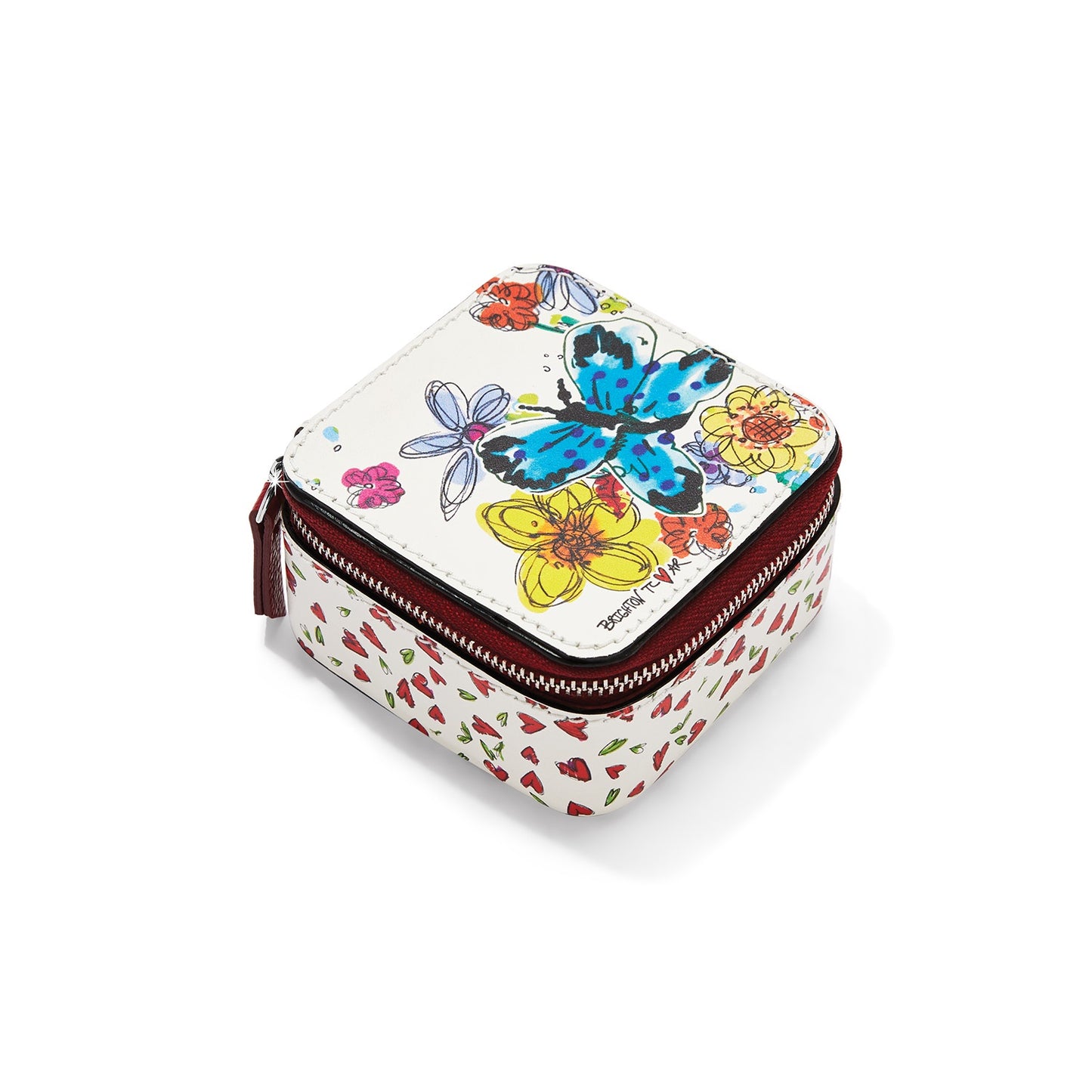 Womens Brighton Love Tweet II Square Jewelry Case