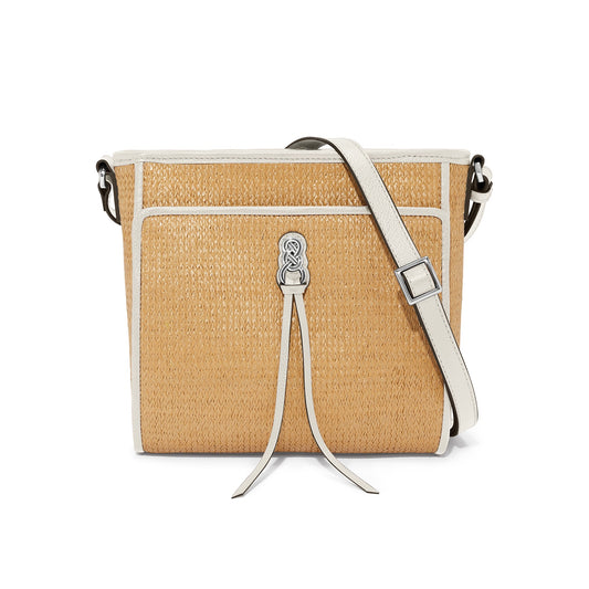 Womens Brighton Astrid Straw Organizer Bag