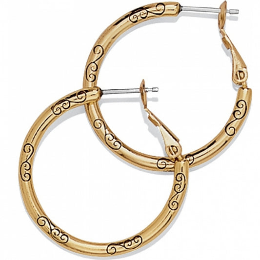 Womens Brighton Small Hoop Charm Earrings