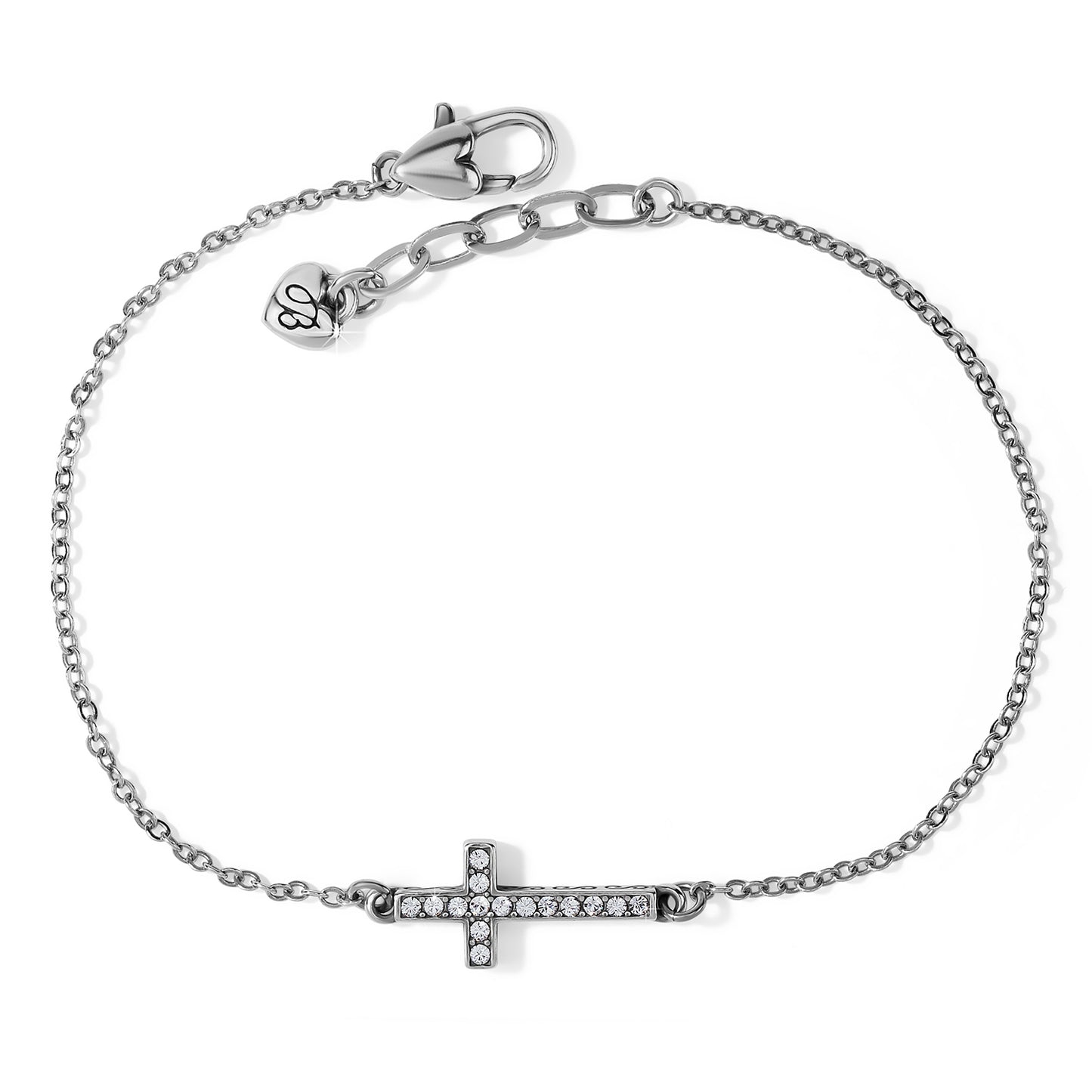 Womens Brighton Inner Shine Cross Anklet