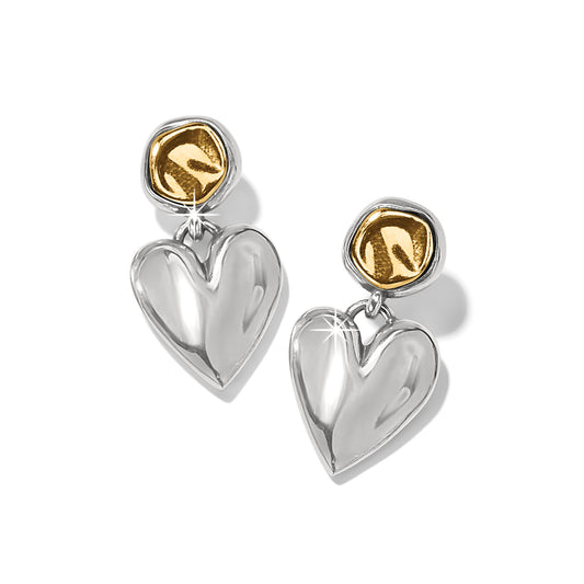 Womens Brighton Cascade Heart Post Earrings