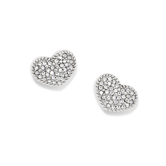 Womens Brighton Illumina Celeste Heart Post Earrings