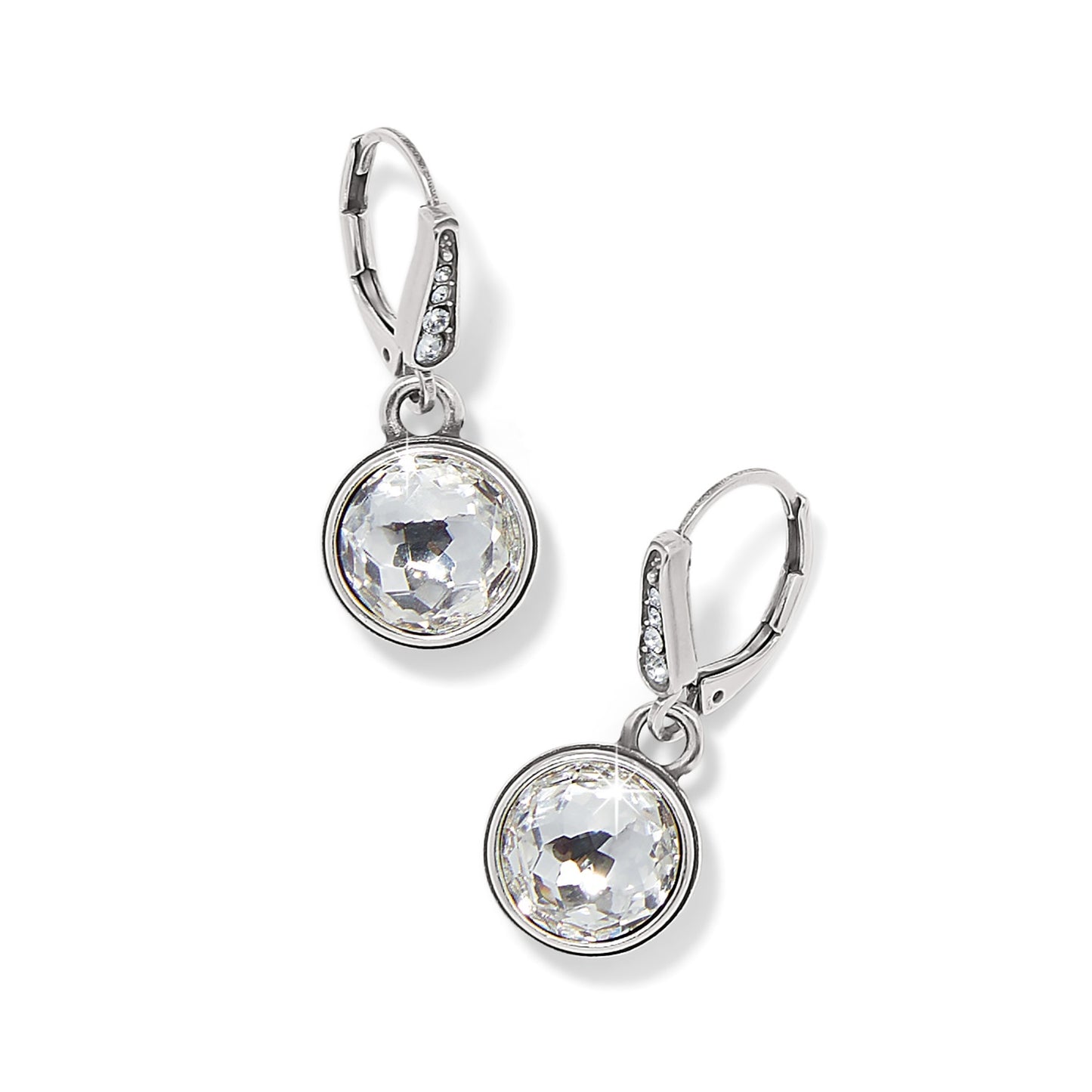 Womens Brighton Meridian Aurora Leverback Earrings in Crystal