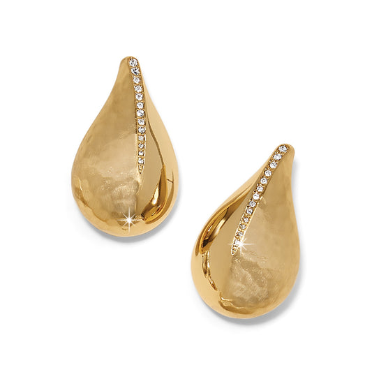 Womens Brighton Nile Large Post Earrings in Gold