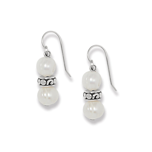 Womens Brighton Contempo Heart Pearl French Wire Earrings