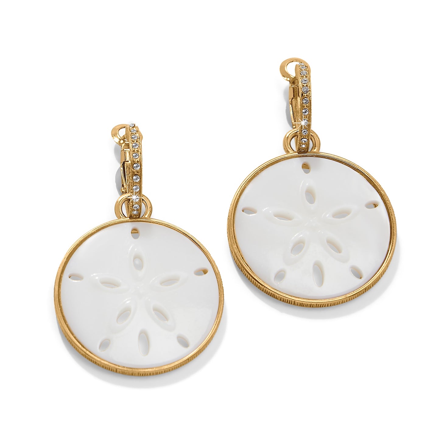 Womens Brighton Del Mar Charm Hoop Earrings