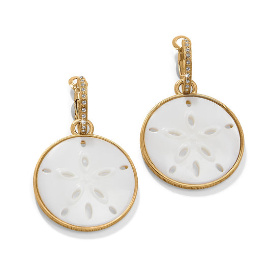 Womens Brighton Del Mar Charm Hoop Earrings