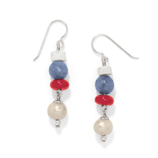 Womens Brighton Americana Beach French Wire Earrings