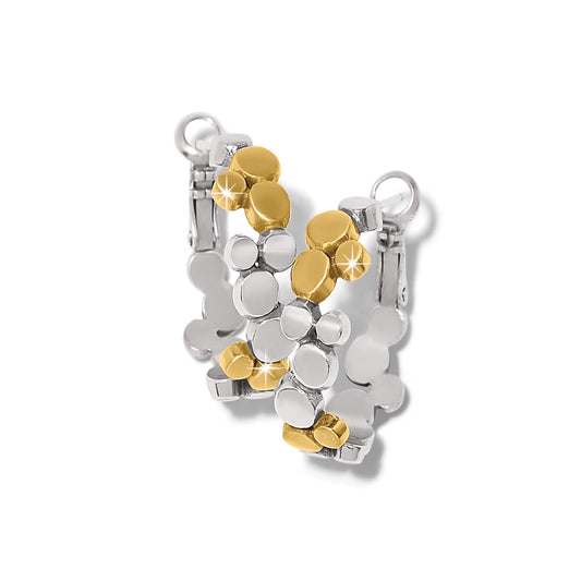 Womens Brighton Pebble Edge Small Hoop Earrings