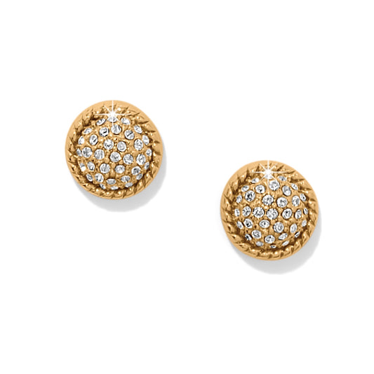 Womens Brighton Gold Illumina Celeste Dome Post Earrings