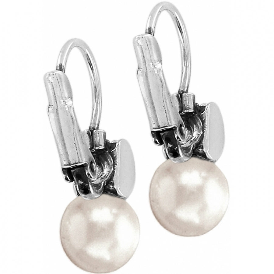Womens Brighton Meridian Petite Pearl Leverback Earrings