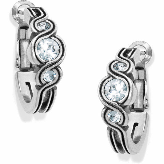 Womens Brighton Infinity Sparkle Hoop Earrings