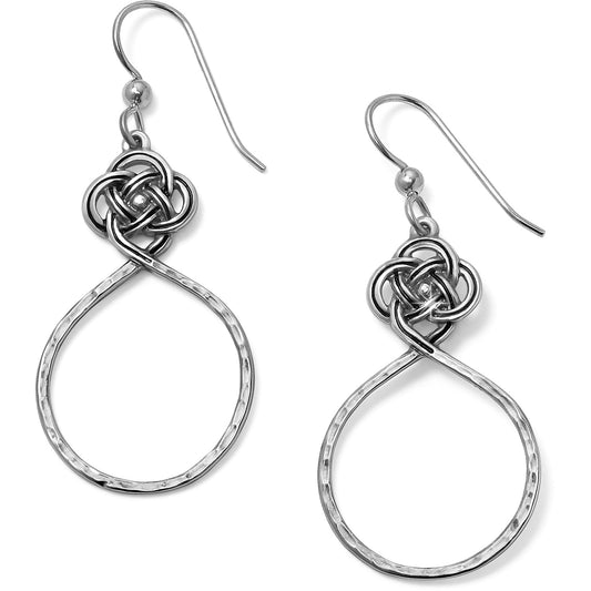 Womens Brighton Interlok Petite Knot Circle French Wire Earrings