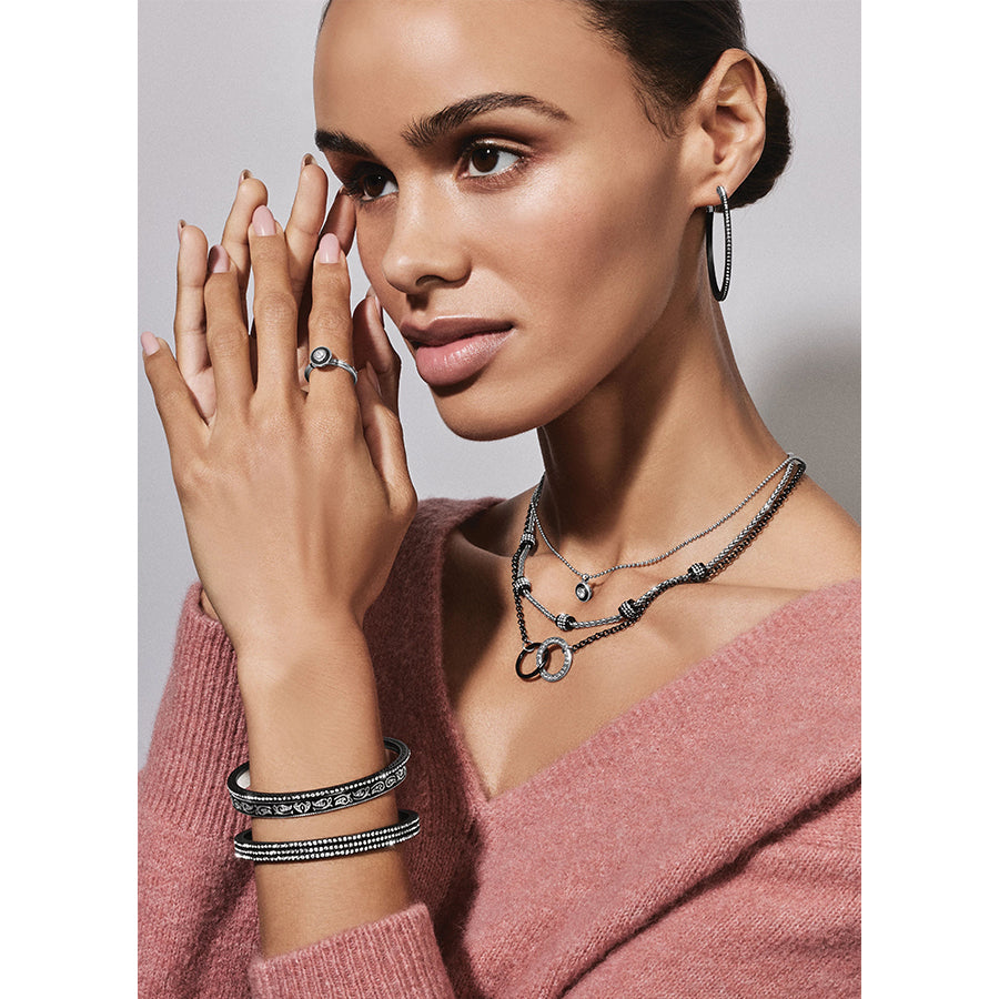 Womens Brighton Meridian Eclipse Large Hoop Earrings