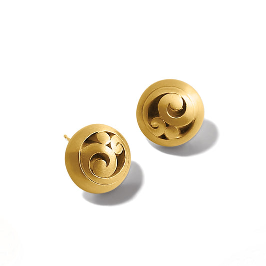 Womens Brighton Contempo Post Earrings in Gold