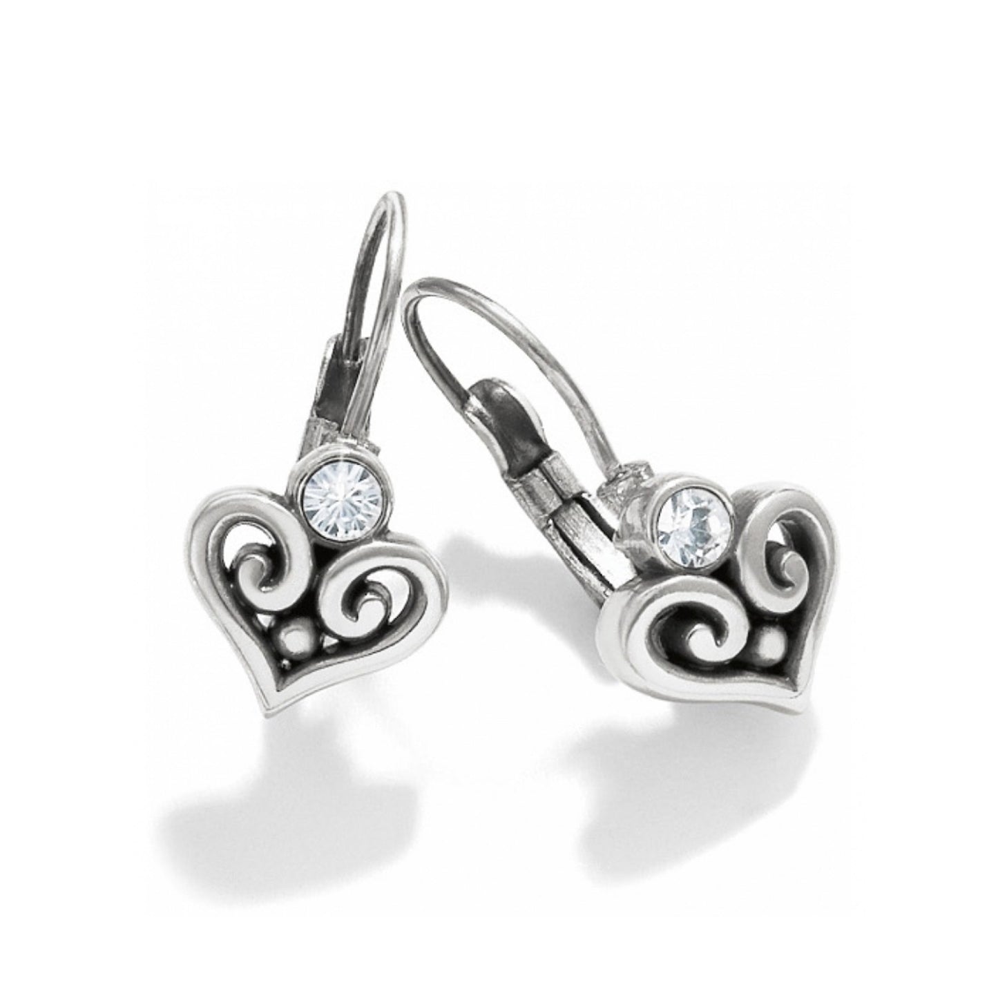 Womens Brighton Alcazar Heart Leverback Earrings