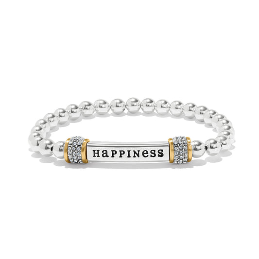 Womens Brighton Meridian Happiness Two Tone Stretch Bracelet