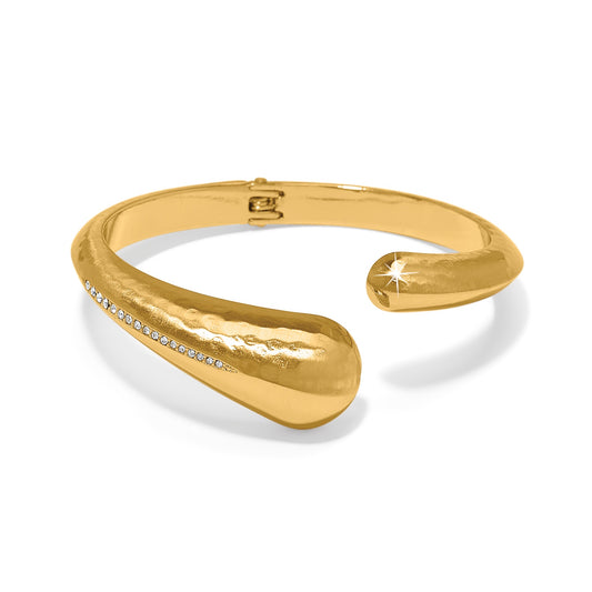 Womens Brighton Nile Open Hinge Bangle in Gold