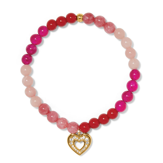 Womens Brighton Enchanting Heart Stretch Bracelet