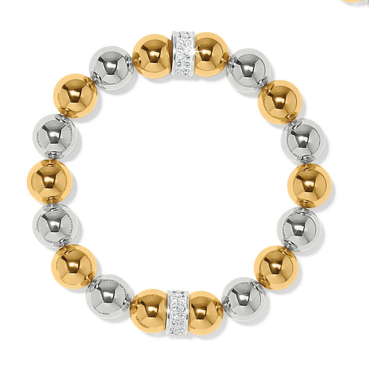 Womens Brighton Meridian Stretch Bracelet in Two Tone