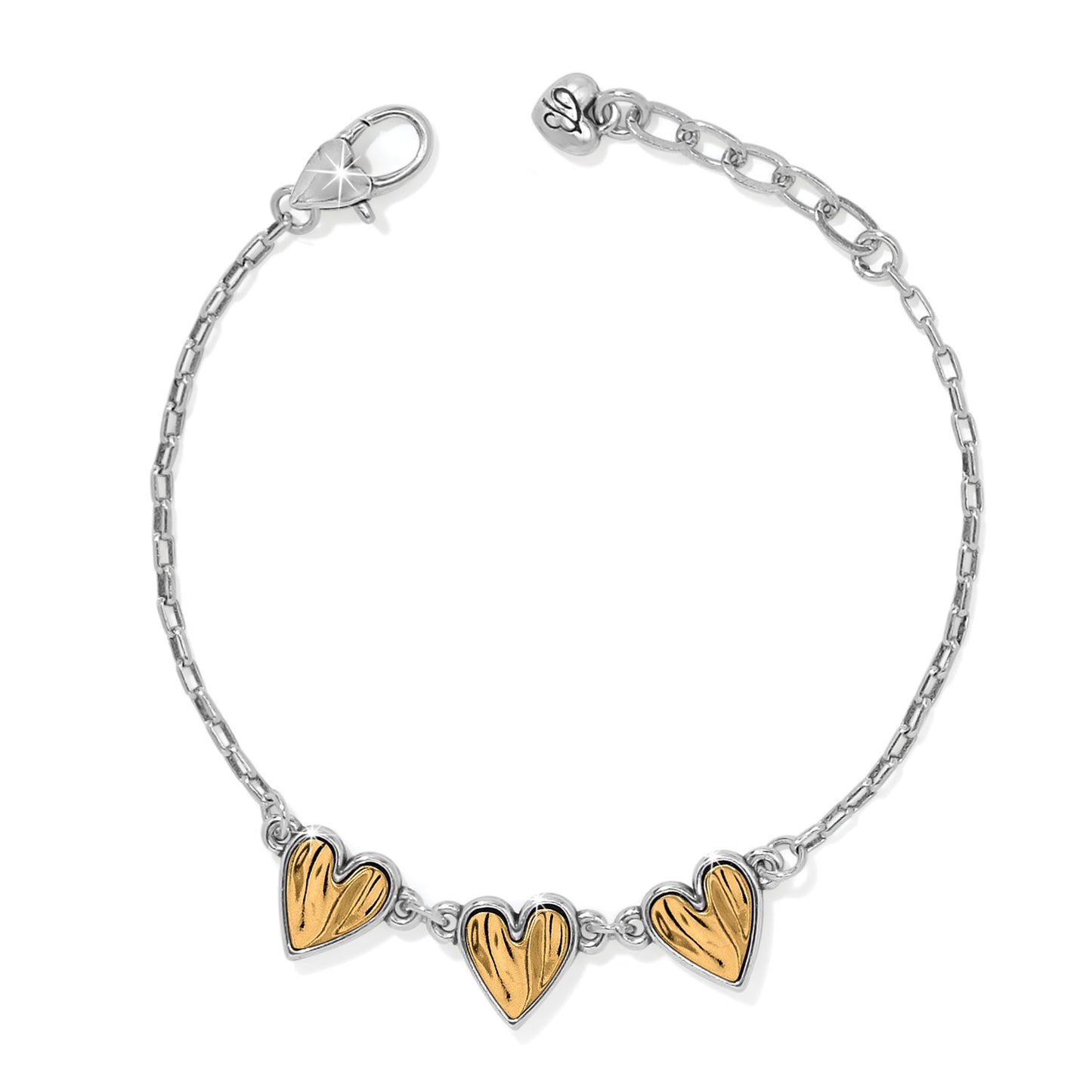 Womens Brighton Cascade Heart Trio Bracelet