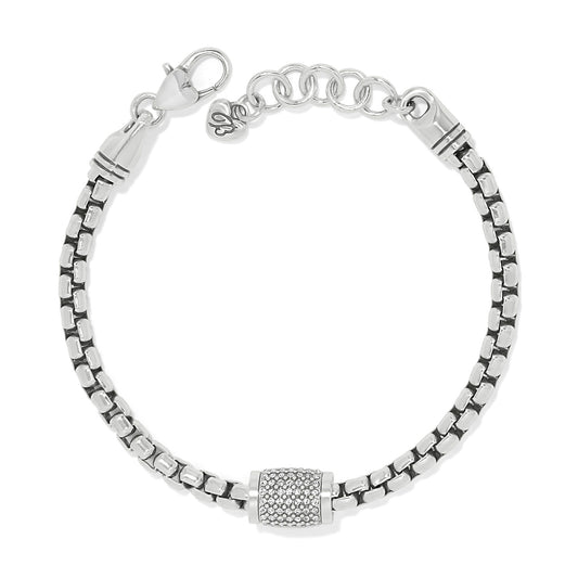 Womens Brighton Meridian Solis Station Bracelet in Silver