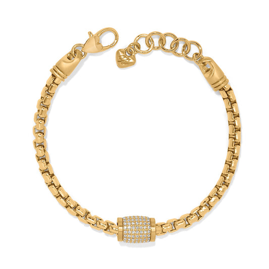 Womens Brighton Meridian Solis Station Bracelet in Gold