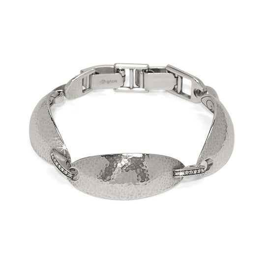 Womens Brighton Meridian Orbit Link Bracelet in Silver