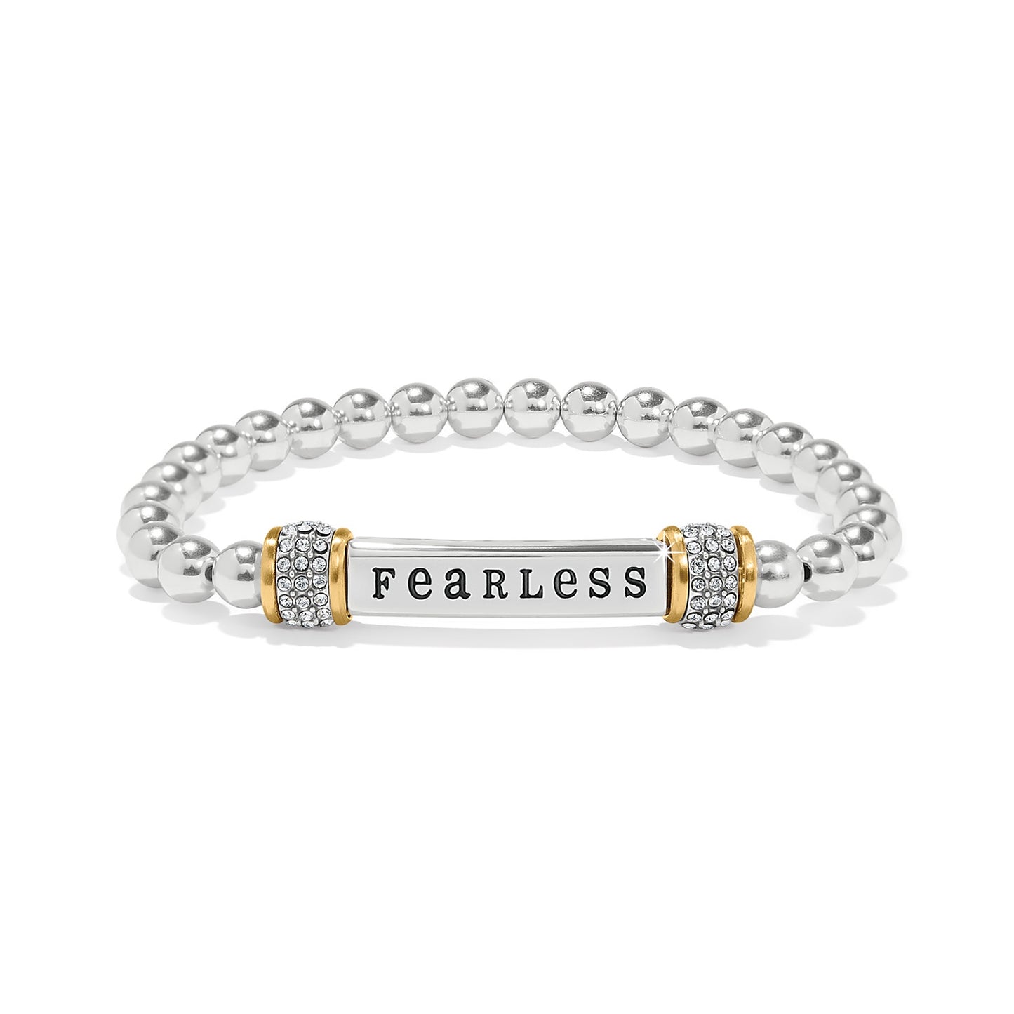 Womens Brighton Meridian Fearless Two Tone Stretch Bracelet