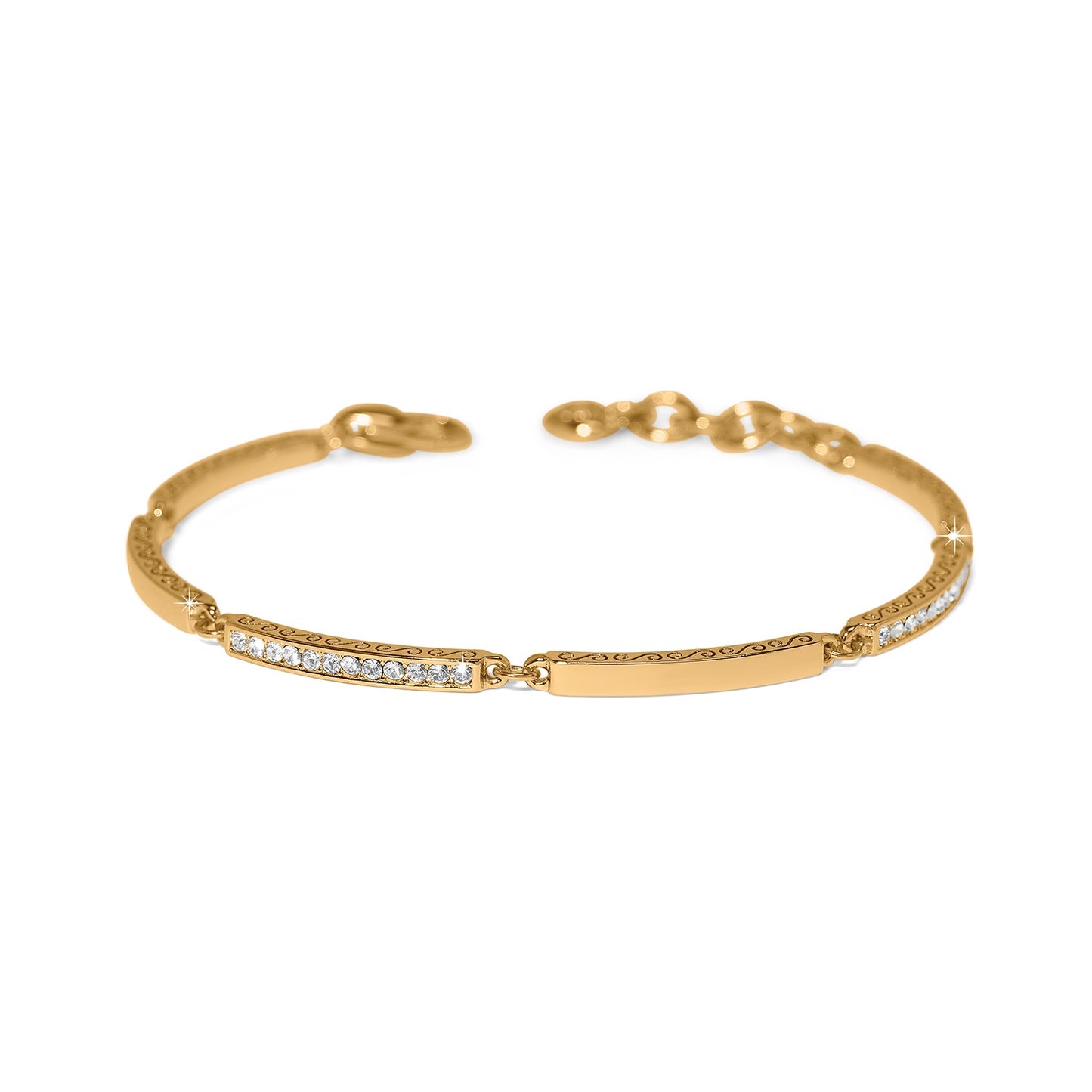 Womens Brighton Meridian Geo Bar Bracelet in Gold