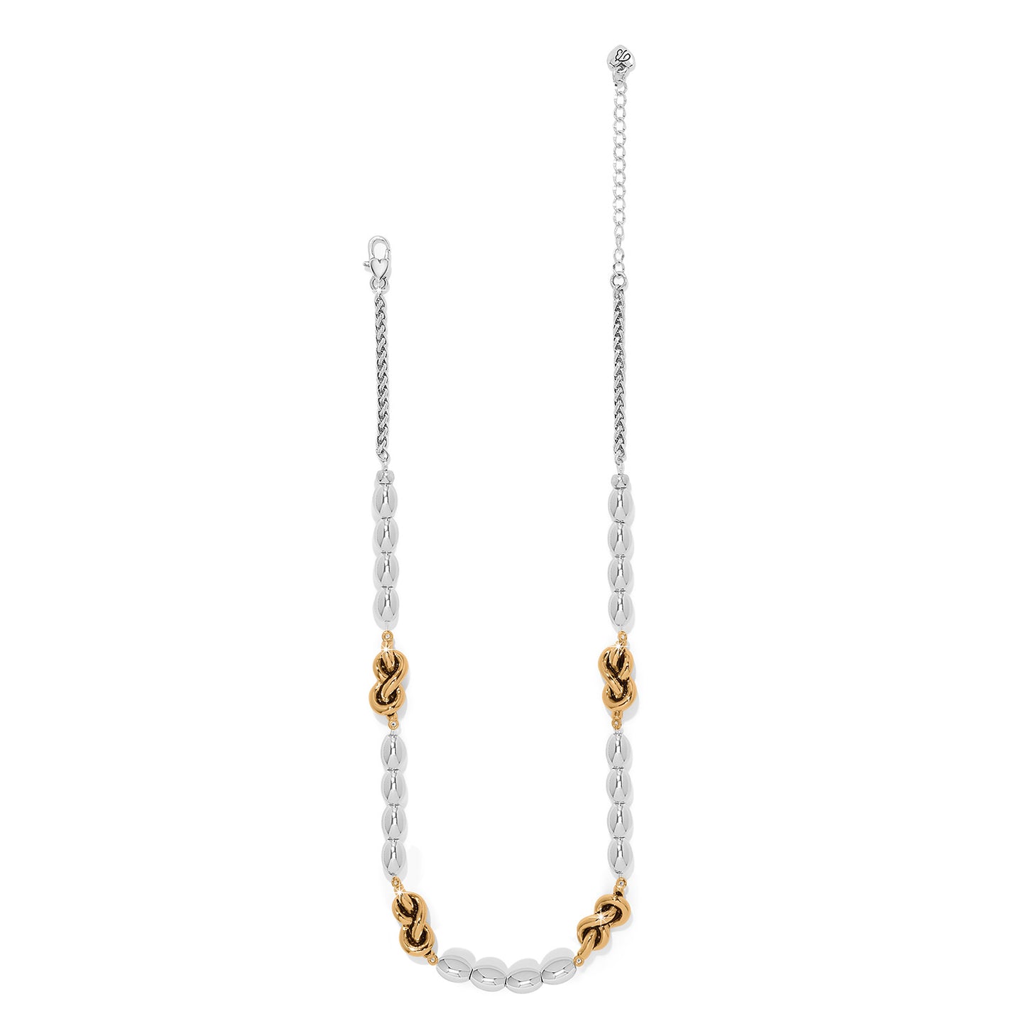 Womens Brighton Interlok Single Knot Drops Collar Necklace