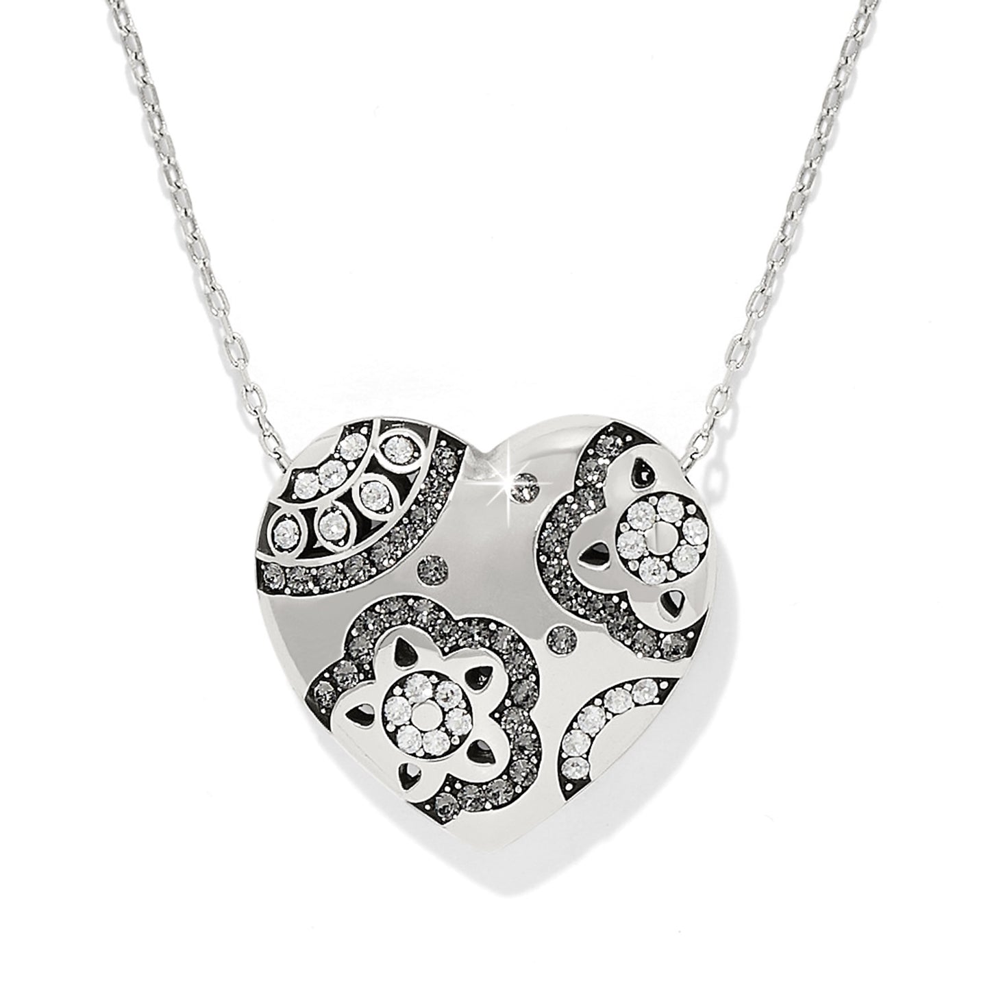 Womens Brighton Flora Heart Necklace