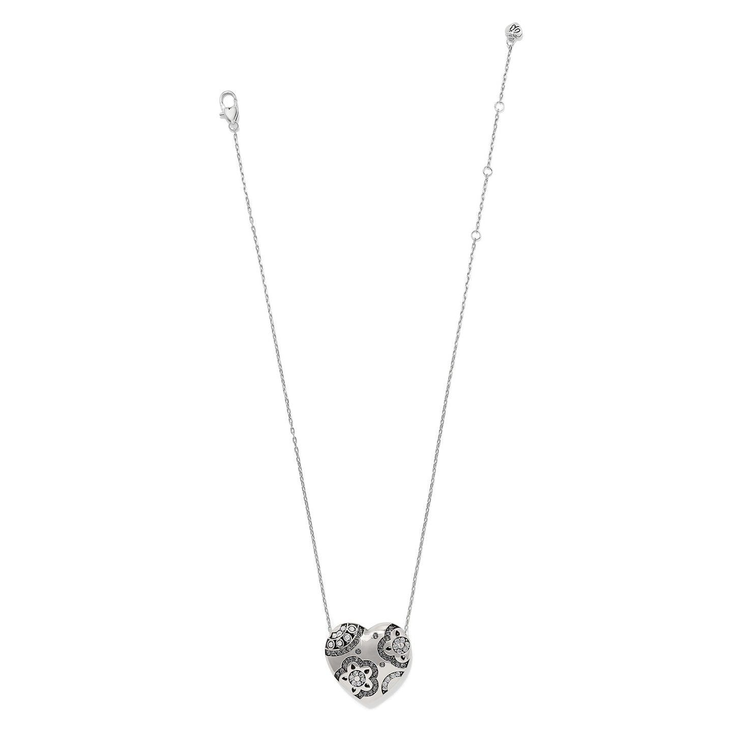 Womens Brighton Flora Heart Necklace