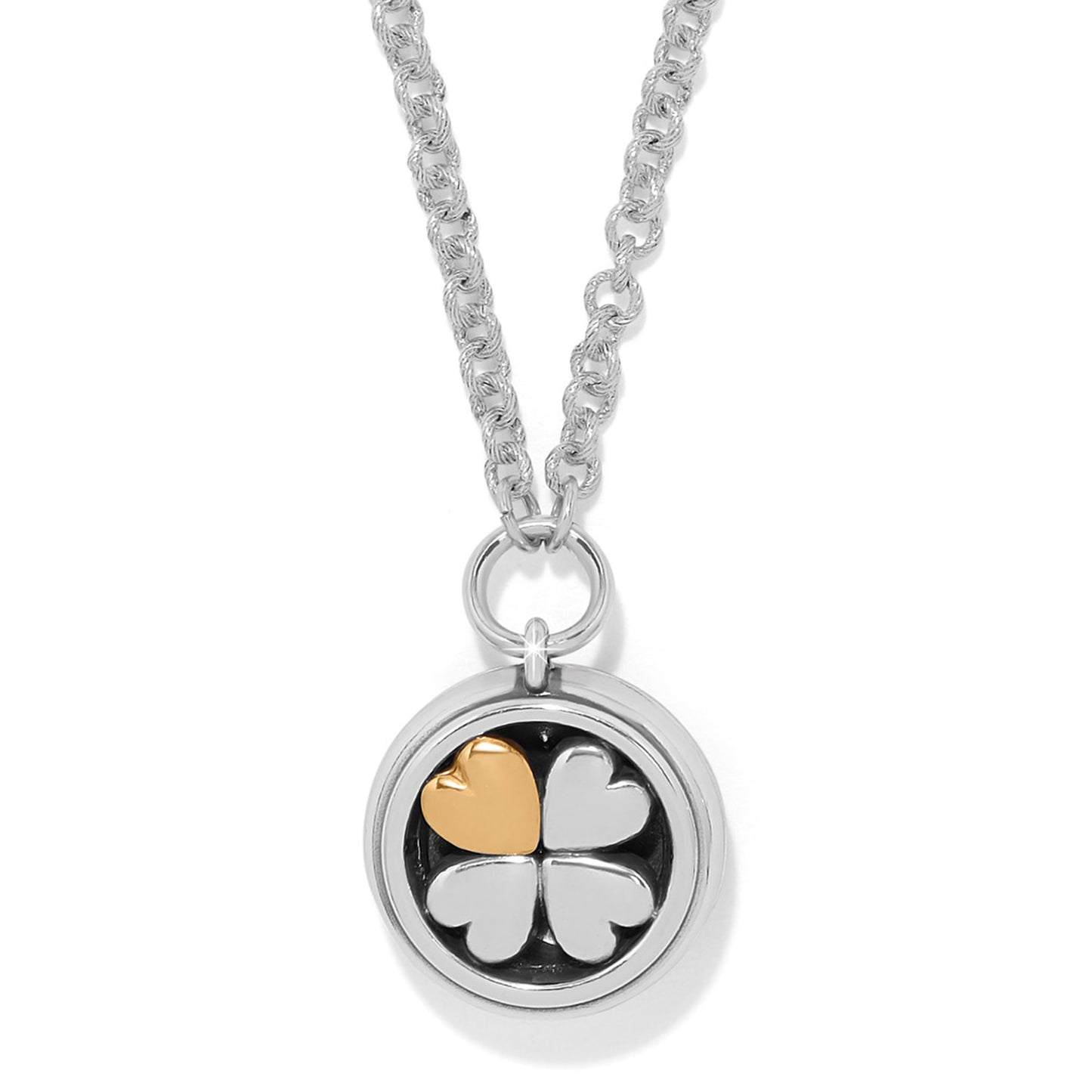 Womens Brighton Mystery Of Love Heart Necklace Silver-Aqua