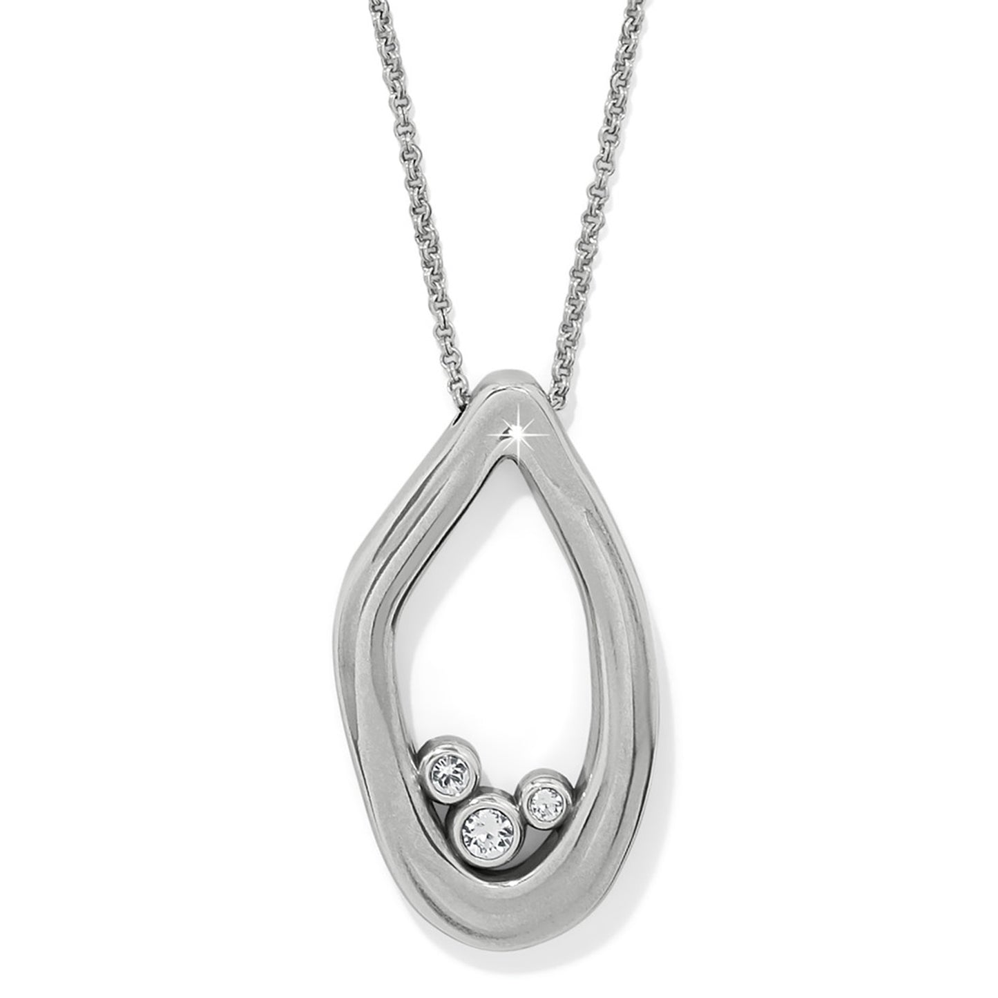 Womens Brighton Cascade Lumina Necklace in Silver