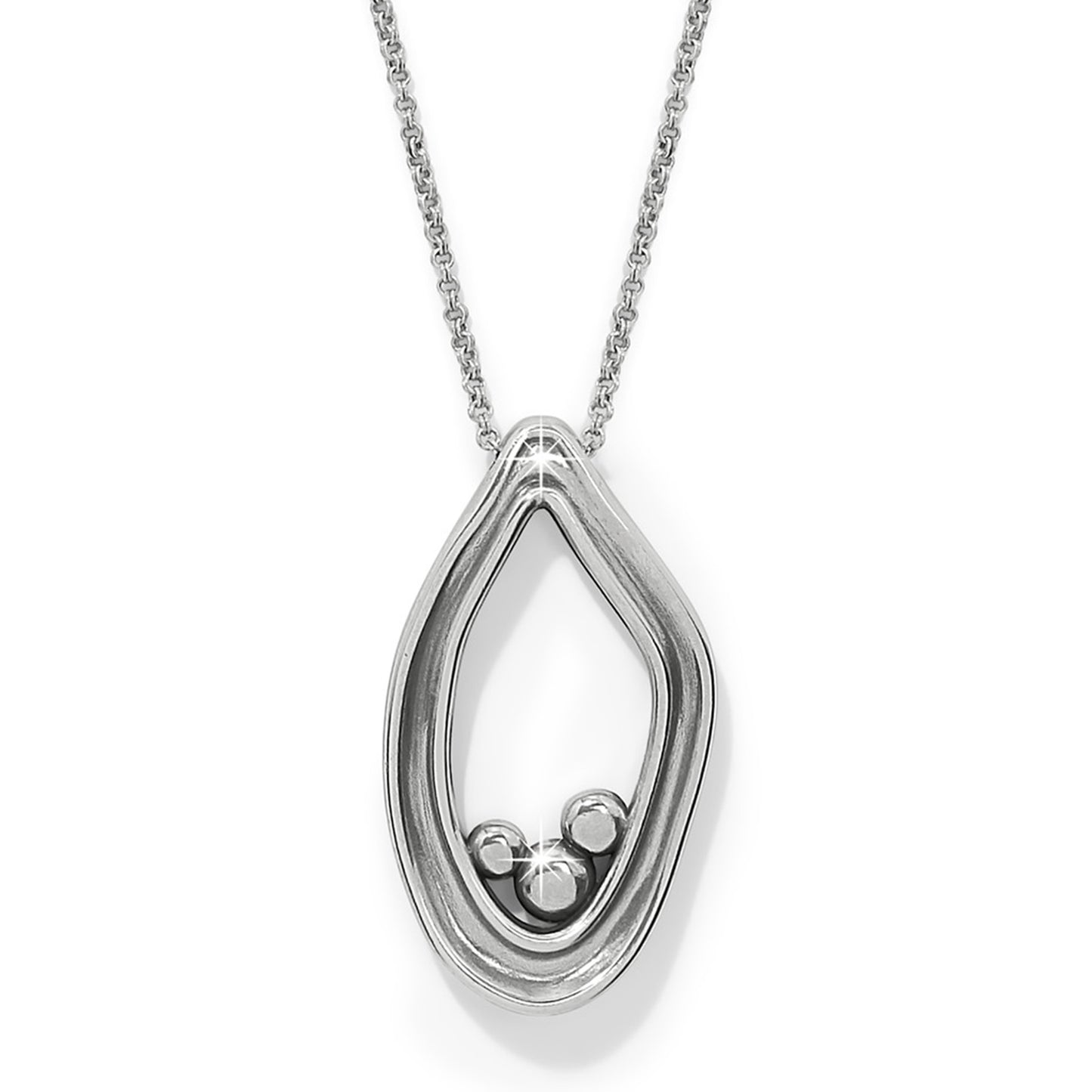 Womens Brighton Cascade Lumina Necklace in Silver