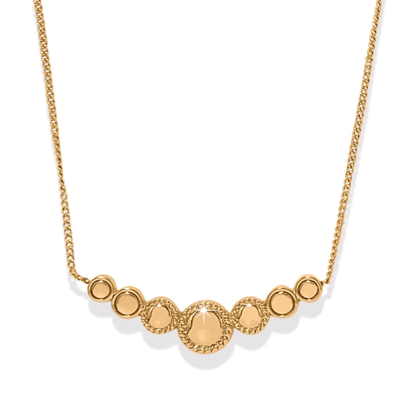 Womens Brighton Illumina Celeste Bar Necklace in Gold
