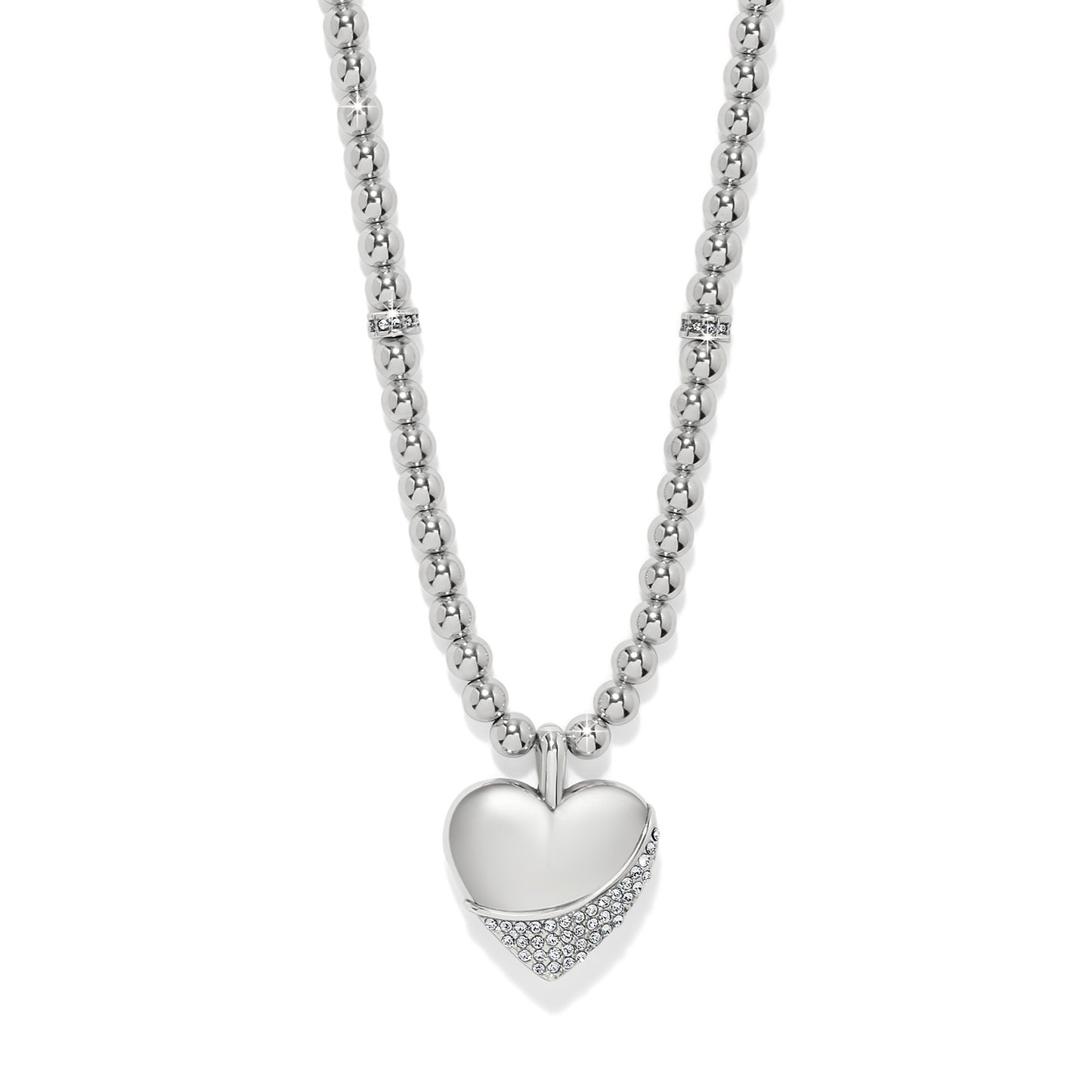 Womens Brighton Meridian Petite Wave Heart Necklace