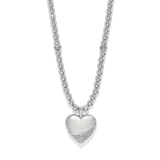 Womens Brighton Meridian Petite Wave Heart Necklace