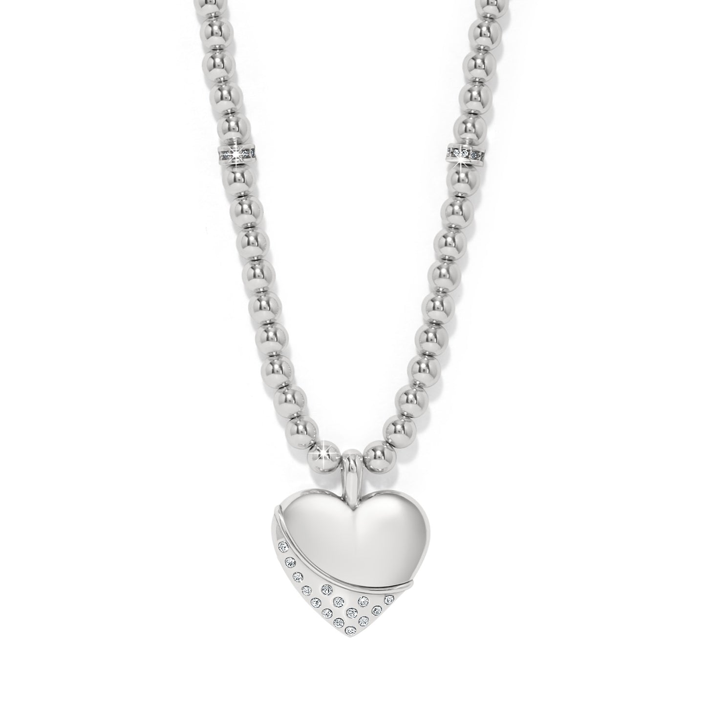 Womens Brighton Meridian Petite Wave Heart Necklace