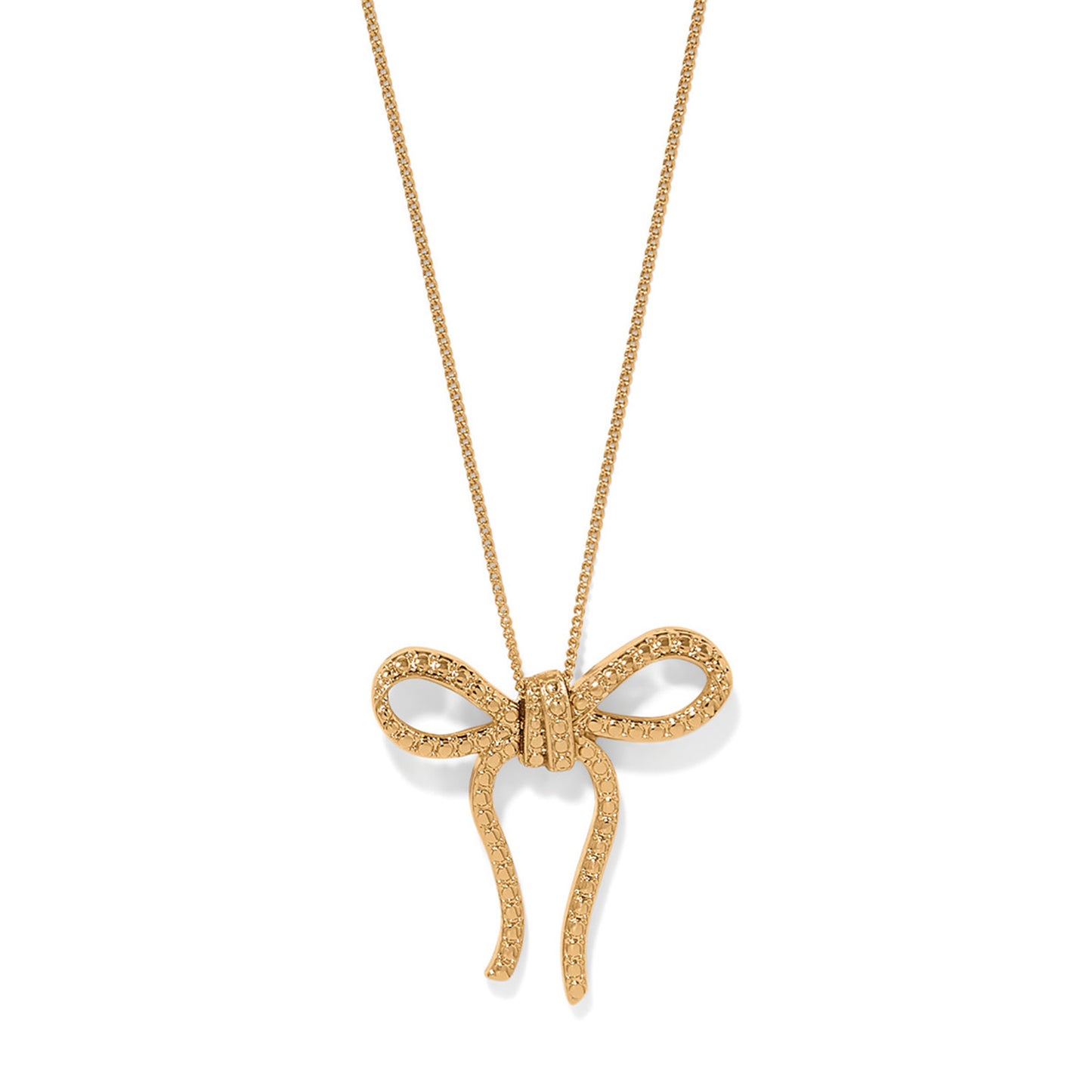 Womens Brighton Gold Illumina Bow Necklace