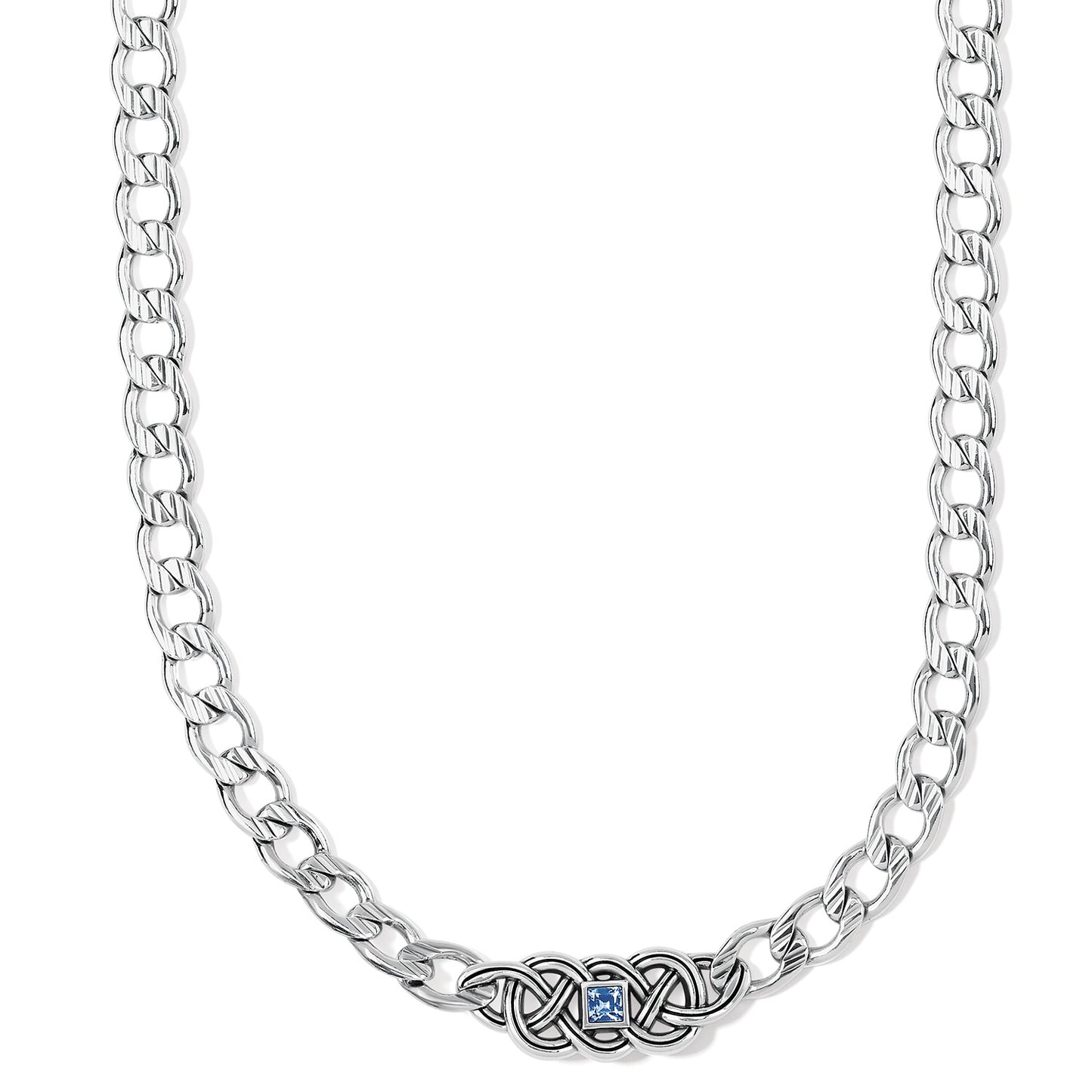 Womens Brighton Interlok Lustre Collar Necklace in Sapphire