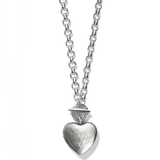 Womens Brighton Inner Circle Heart Toggle Necklace