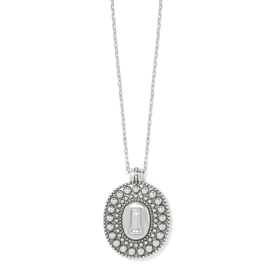 Womens Brighton Pretty Tough Gem Necklace in Silver