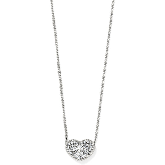 Womens Brighton Illumina Celeste Heart Petite Necklace