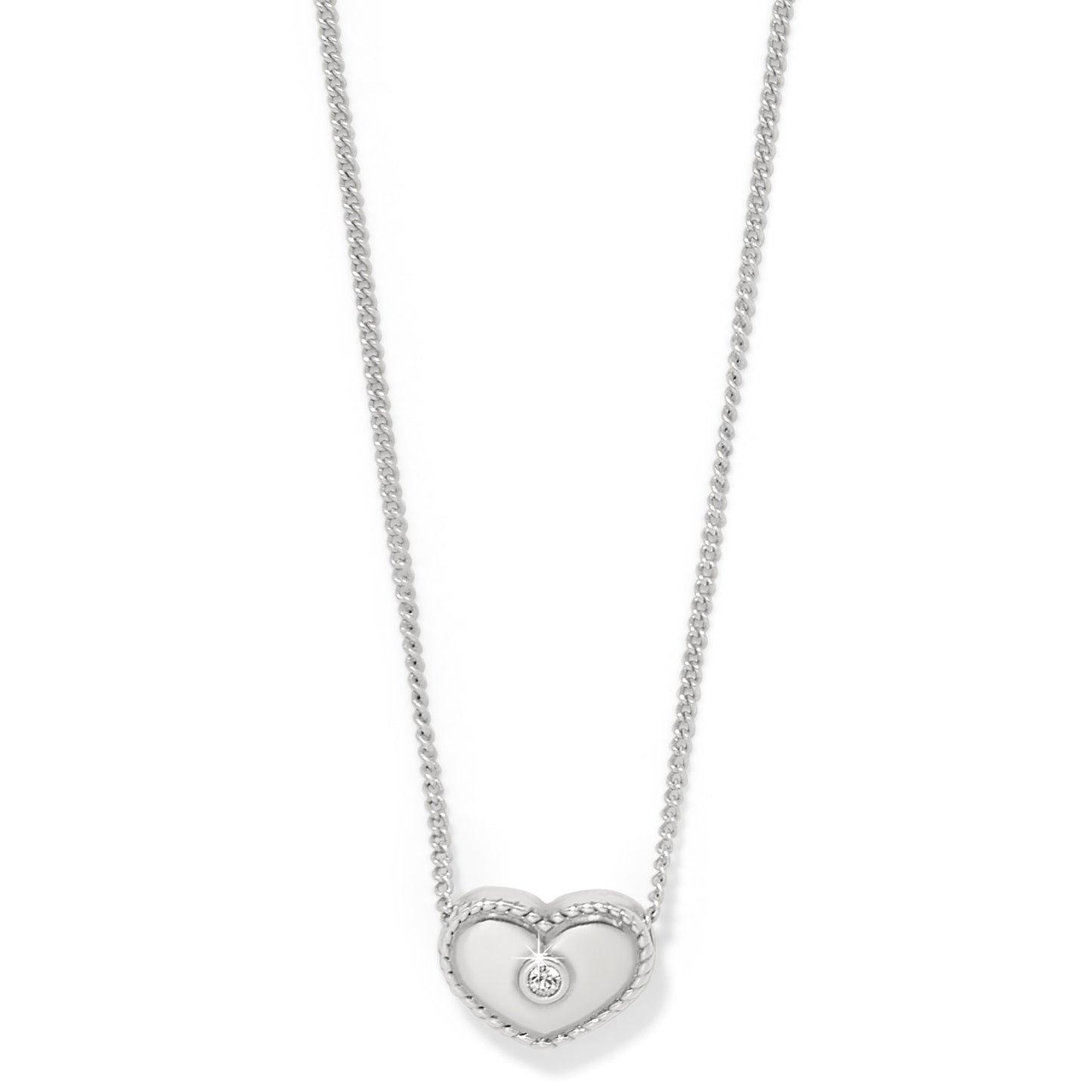 Womens Brighton Illumina Celeste Heart Petite Necklace
