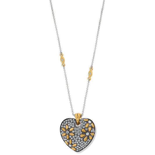 Womens Brighton Garden Of Love Heart Convertible Reversible Necklace