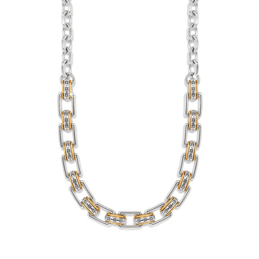Womens Brighton Mosaic Two Tone Links Necklace