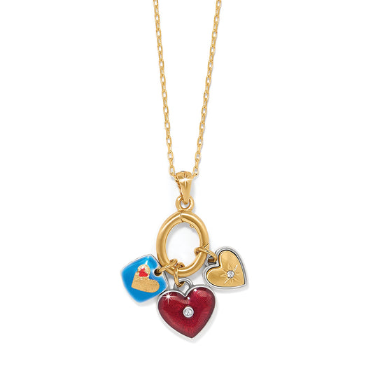 Womens Brighton One Heart Charm Necklace